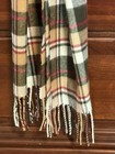 100  Cashmere Scarf Made In Scotland Classic Heritage Plaid  -amazing Condition