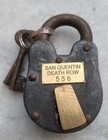 Vantage Heavy Iron Padlock With Keys Antique Style Old Lock Rustic Collectible 
