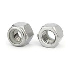Stainless Steel Nylon Insert Hex Lock Nuts Nylock All Sizes  Free Shipping