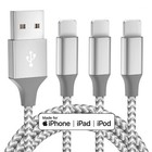 3x 6ft Braided Usb Fast Charger Cable Braided Cord For Iphone 14 13 12 11 8 6 Se