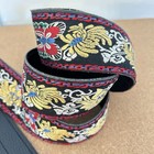 Vintage Ace Embroidered Hippie Butterflies Woodstock Guitar Strap