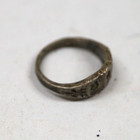 Sterling Silver 925 Ruby Uncertifid Diamond Baby Band Ring 11mm Vtg Patina B122a