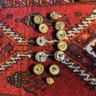 11 Vtg Us Navy Eagle Waterbury Button Co 1 Inch Uniform Coat Gold Tone Set