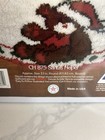 National Yarn Crafts Vintage Latch Hook Kit 33 Round Christmas Tree Skirt Bear