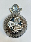 Arthur Court Silver Metal Small Trinket Dish  2003 Candy Flowers Bowl Vintage