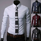Men s Luxury Casual Formal Shirt Long Sleeve Slim Fit Business Dress Shirts Tops
