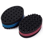 4 Pcs Small Holes Hair Twist Sponge  Barber Curl Sponge Brushes For Dreads Locki