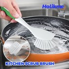 Holikme Dish Brush Cleaning Set For Groove 6 Pack  Green