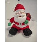 Gibson Greetings Plush Santa Claus Parachte Nylon Christmas 1993 Vintage