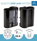 Bm Premium En-el15a  En-el15b Battery And Charger For Nikon Z6  Z7  D500 Cameras