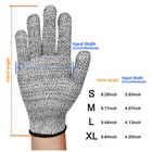 1 Pair Safety Cut Proof Stab Resistant Butcher Gloves Kitchen Level 5 Protection