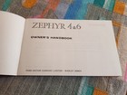 Ford Zephyr 4   6 Mk3 Instruction Book Owners Handbook Vgc Free Post