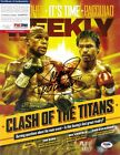 Manny Pacman Pacquiao Signed Magazine Autographed Psa dna Las Vegas Weekly Coa