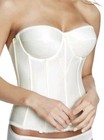 Dominique Juliette Satin Torsolette 8950 Corset Bridal Bra Buster 36a Ivory New