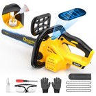 16 Inch Cordless Electric Chainsaw Brushless Handheld Saw   3 Chains For Dewalt
