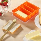 Silicone Butter Mold Tray With Lids  Non-stick Butter Maker Fits Standard Butte
