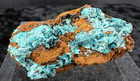 Rosasite And Calcite In Matrix From Ojuela Mine  Mapimi  Durango  Mex    22 G 