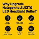 Auxito H11 H9 H8 Led Headlight Kit Low Beam Bulbs High Power 6000k 16000lm 100w