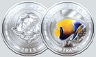 Burundi 100 Francs 2015 Unc Blue Girdled Angelfish - Pomacanthus Navarchus Fish