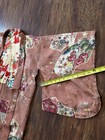 Authentic Vintage Japanese Kimono Pink Floral 