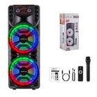 Dual 12  Subwoofers Portable Bluetooth Speaker Heavy Bass Audio Dj Party Outdoor