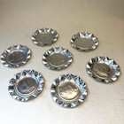 Vintage Mcdonald s Un-used Aluminum Tin Ashtray 1980   s 4    Diameter Lot Of 7