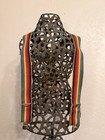 Vintage 1970s Rainbow Elastic Suspenders     Mork   Mindy Style     Unworn Deadstock