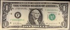 2017 A  1 One Dollar Fancy 6 In A Row Leading 2   s Serial Number Note Trinary