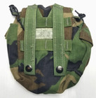 Usgi Military 1 Qt Army Molle Woodland Camo Utility Canteen Cover Pouch Used