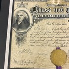 New Baden  Il Cross And Crown Church Sunday School Certificate John Jennings 30s