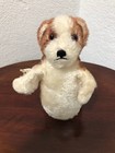 Steiff Early Postwar Mohair Molly Dog  Hand Puppet Complete Uszt Rare  Clean 