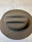 Stetson Stallion Wool Felt Cowboy Hat Brown Size 6 5 8 With Chin Strap