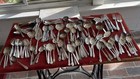 325 Pc  Lot Of Silverplate Craft repurpose   Knives  Forks  Spoons  Serving 25lb