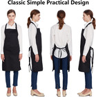 2 Pack 100  Cotton Aprons With 2 Pockets Cooking Chef Kitchen