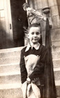 Original Old Vintage Outdoor Antique Photo Picture Young Boy Snapshot Steps