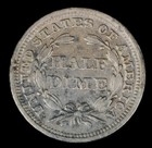 1843 H10c Liberty Seated Half Dime- Choice Au- Smh-2658