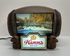 Vintage Hamm   s Beer Barrel Flip Motion Light Up Sign - Works