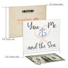 Jennygems Beach Rustic Farmhouse Sign  Inspirational Gifts You Me And The Sea