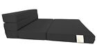 Lounger Folding Foam Mattress  Portable Chair Mattress 6 X39x 80 Black