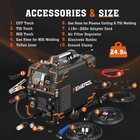 Plasma Cutter Welder Combo 200a Gas Mig gasless Mig hf Tig stick cut spot 6 In 1