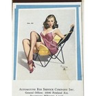 Lot Of 3 1950s Pin-up Elvgren Blotters     Automotive Bin Service Detroit