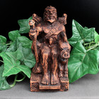 Freyr Statue Wood Finish - Norse God Figure - Viking Home Altar Decor