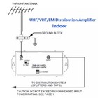 10 Db  24 Db  25 Db Or 36 Db Distribution Amplifier Uhf vhf fm Signal Booster