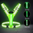 Rainproof Reflective Running Vest 3 Lighting Modes High Visibility Rechargeable