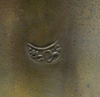 Islamic Antique Dallah Coffee Pot  Copper  Brass  Has Maker s Mark  Leather Wrap