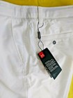New Men s Golf Under Armour White Showdown Straight Golf Pants  Size 36wx32l 