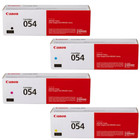 Canon 054 Toner Cartridge Set Of 4 Full High Yield Toner Set New In Sealed Boxes