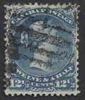 Canada  28 12 1 2c Large Queen Vf Centered Grid Cancel