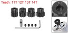 Mod1 Pinion Gear Set 5mm Shaft 11t 12t 13t 14t Gears With 3 17mm Coupler 4pcs