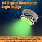 110v-330v 1000w Large Fish Collector Light Abovewater Marine Green Led Spotlight